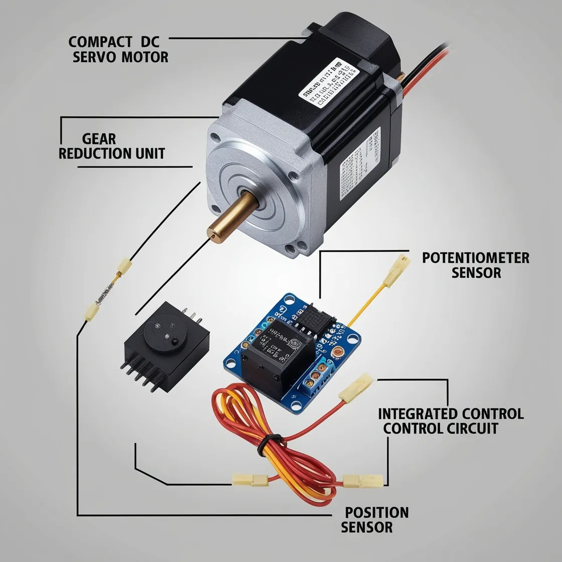 Industrial servo drive testing and calibration process